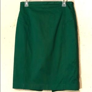 Kelly green pencil skirt, size 8